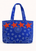 Borsa mare blu stelle rosse