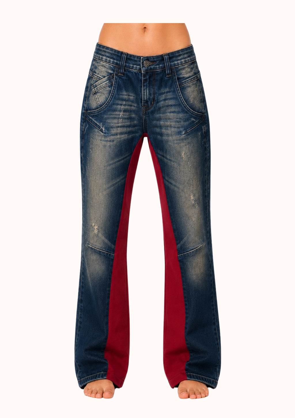 Denim Benetton AMORE stella rossa