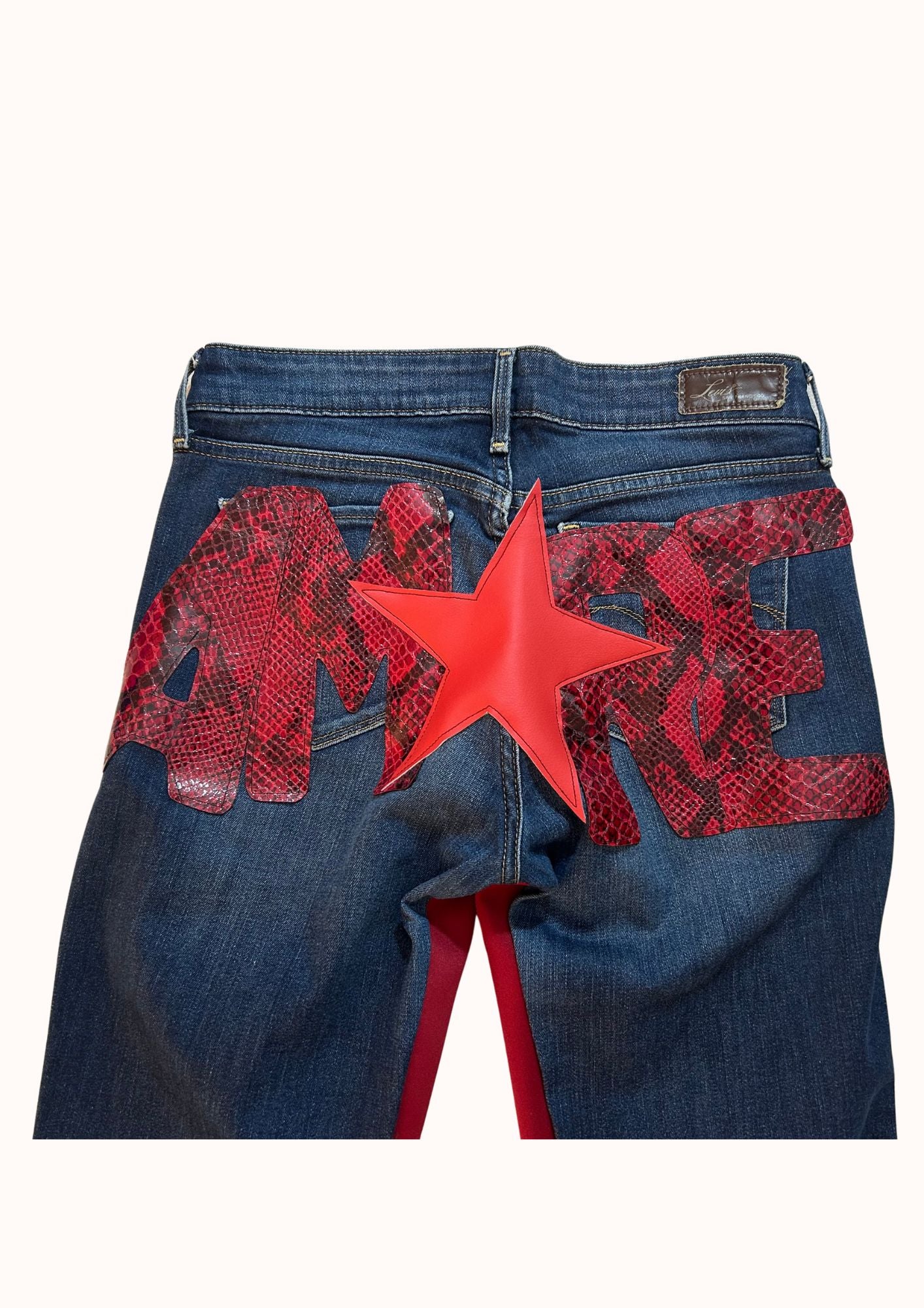 Denim pitonato AMORE