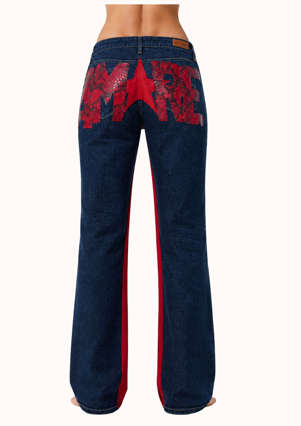 Denim pitonato AMORE