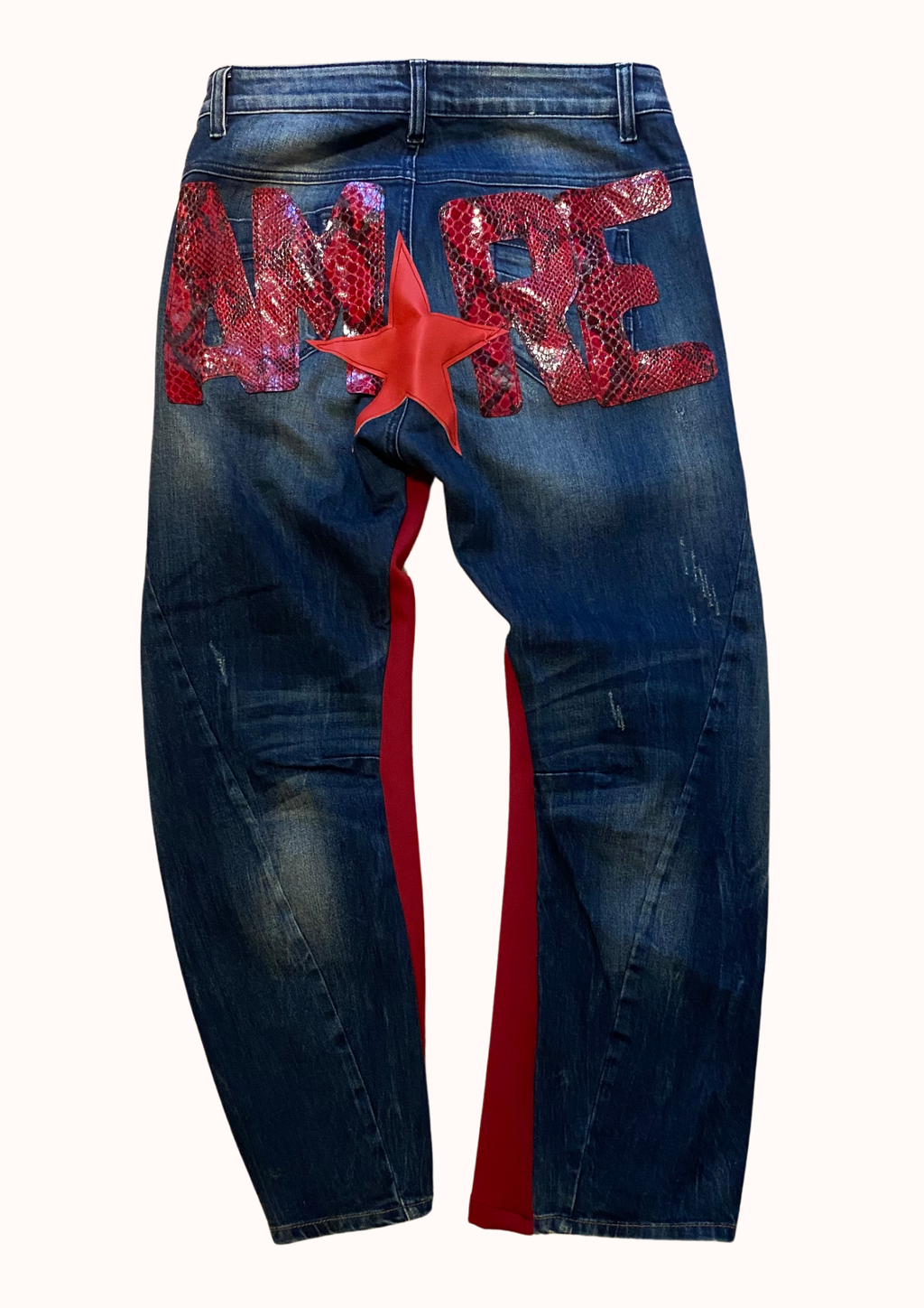 Denim Benetton AMORE stella rossa