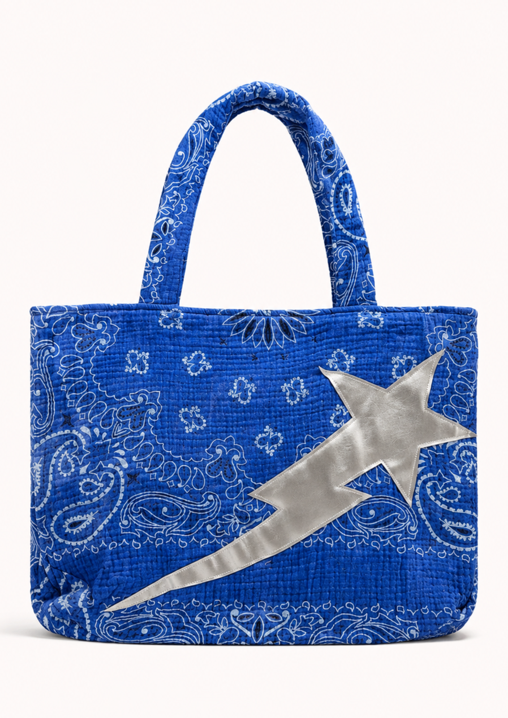 Borsa mare blu stella argento
