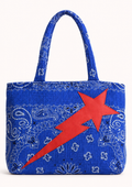 Borsa mare blu stella rossa