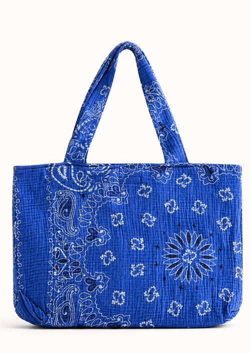Borsa mare blu stella baby pink