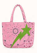 Borsa mare rosa stella lime