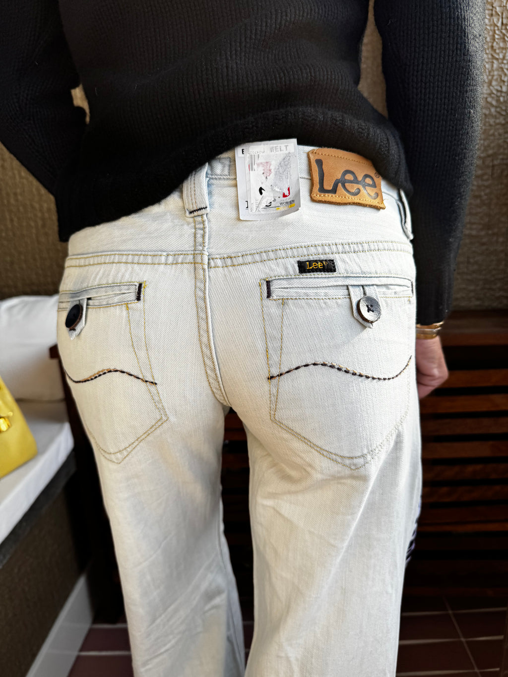 Lee jeans featuring a zebra insert