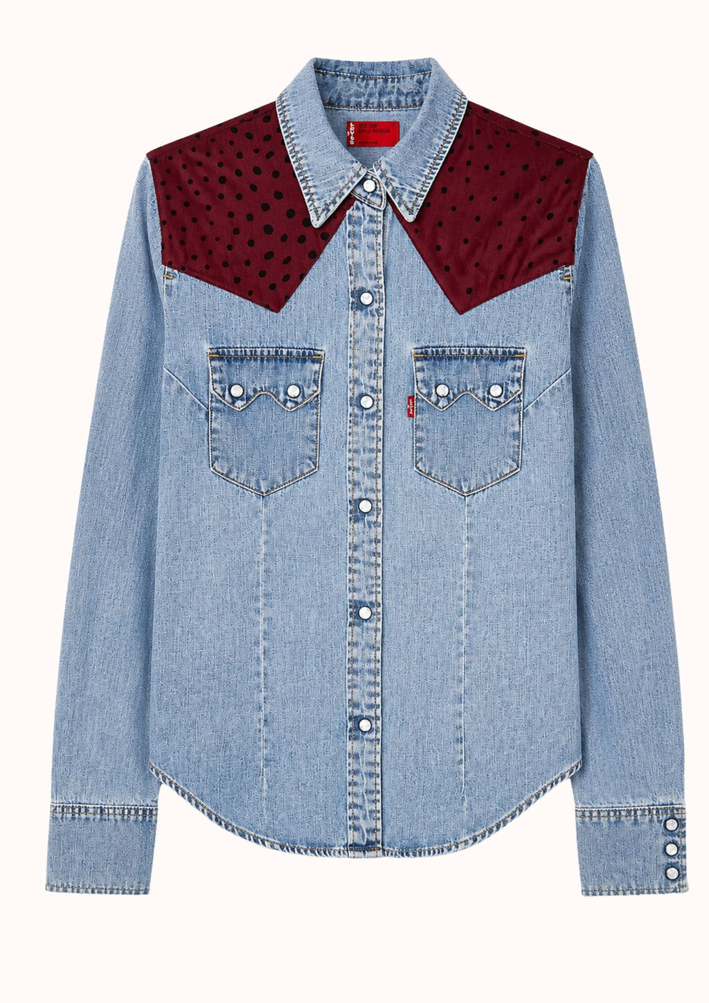 Camicia spalline bordeaux