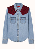 Camicia spalline bordeaux