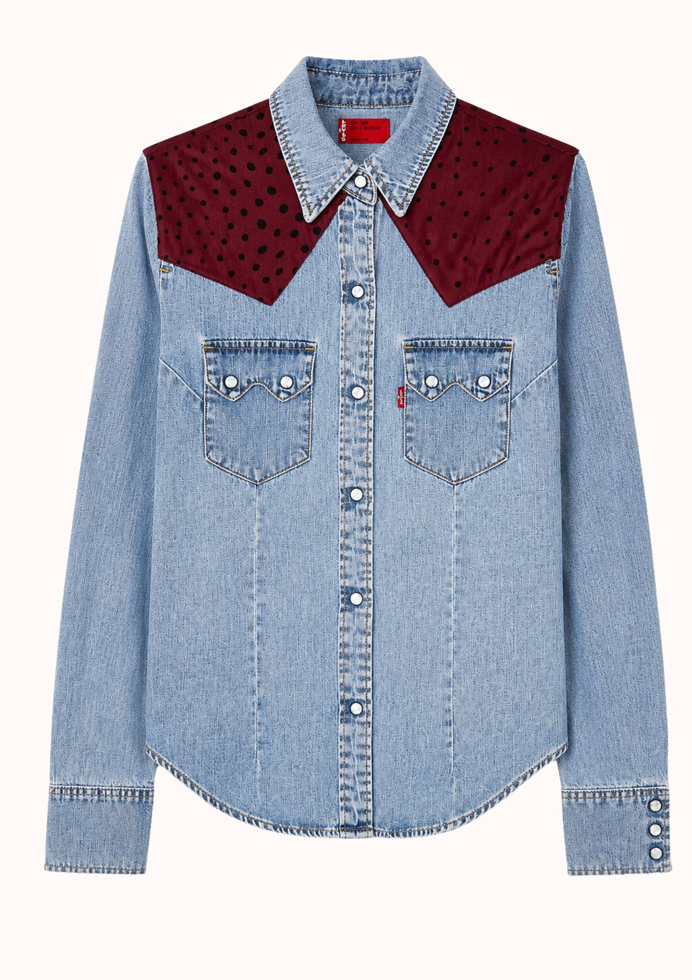 Camicia spalline bordeaux