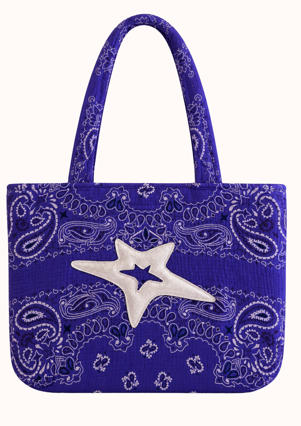 Borsa viola stella argento