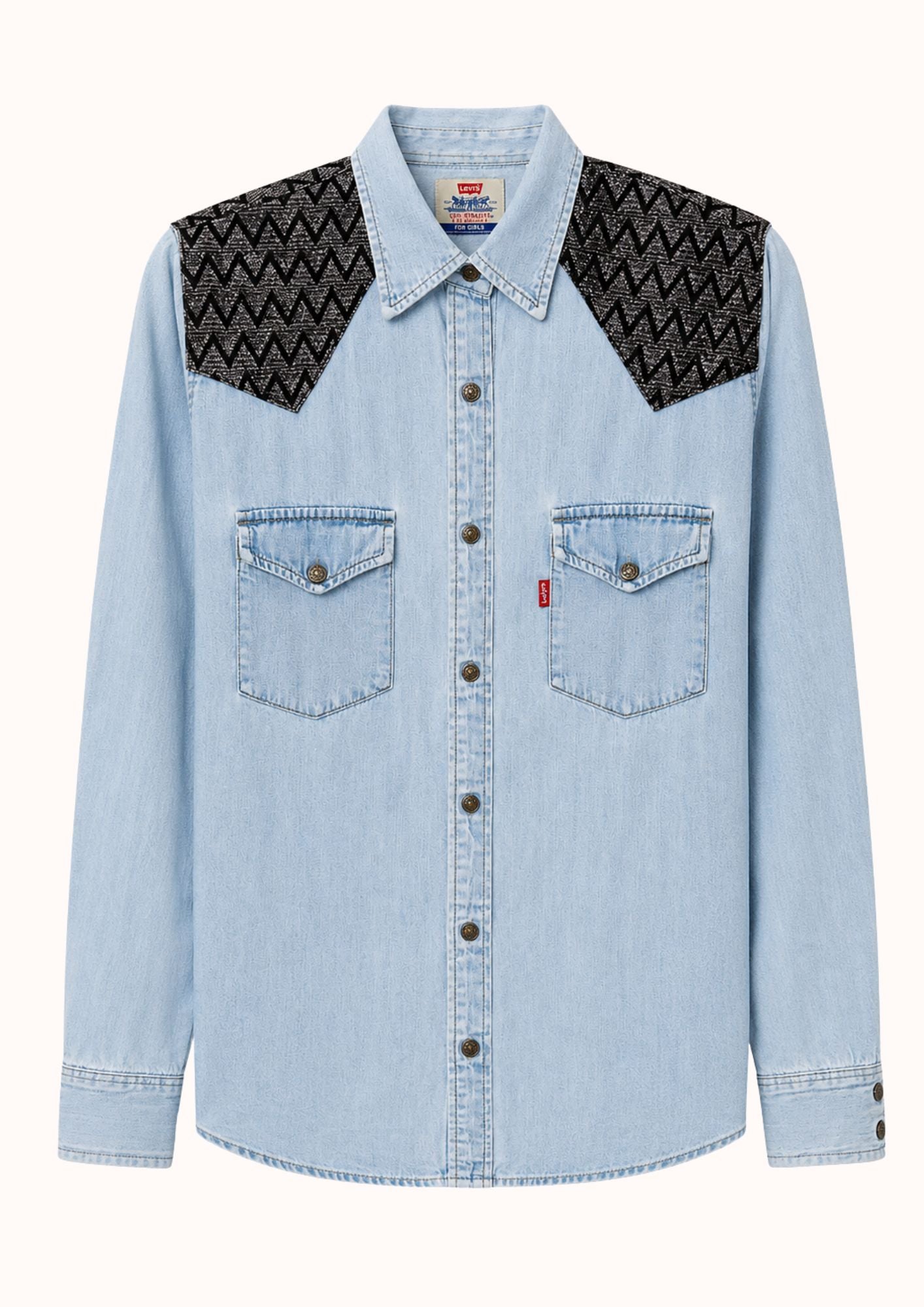 Camicia spalline nere