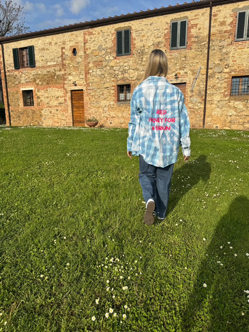 camicia "Need money for a birkin"