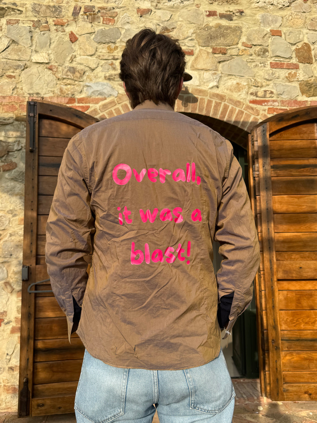 Camicia "Overall it was a blast"