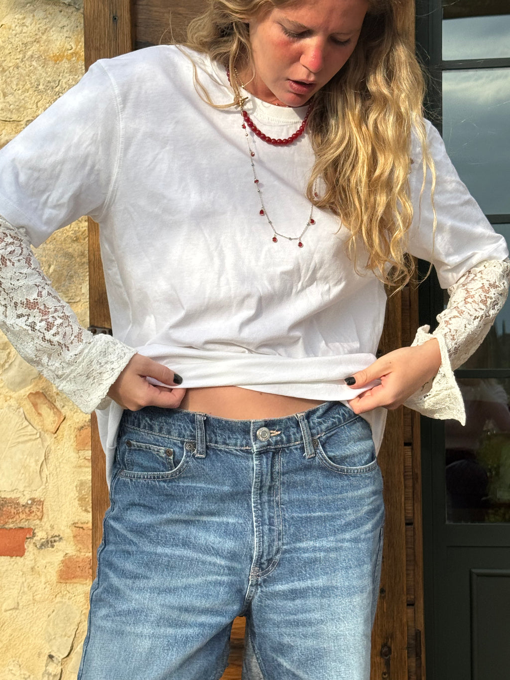 maglietta 100% cotone classic fit Bianca