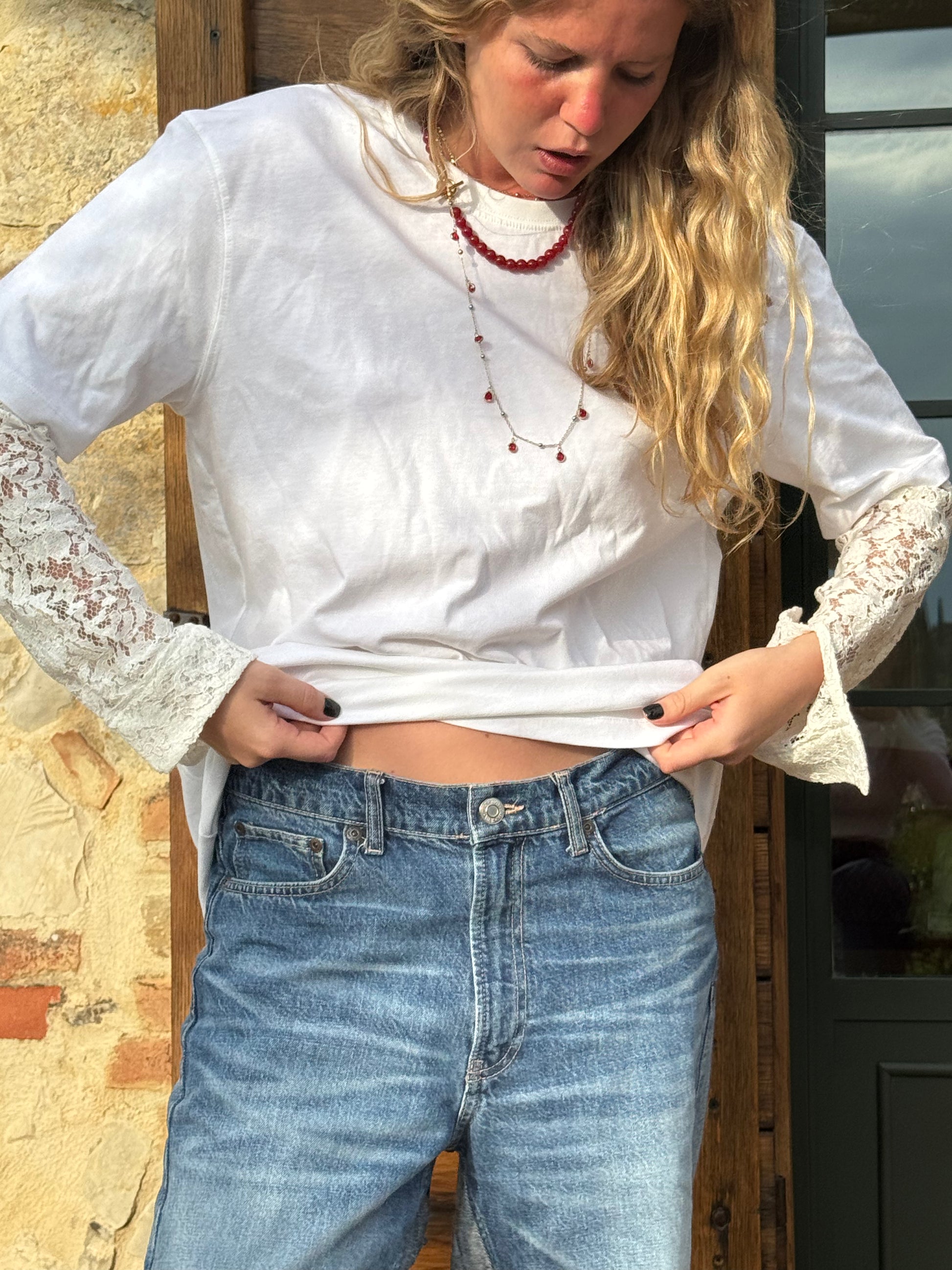 maglietta 100% cotone classic fit Bianca