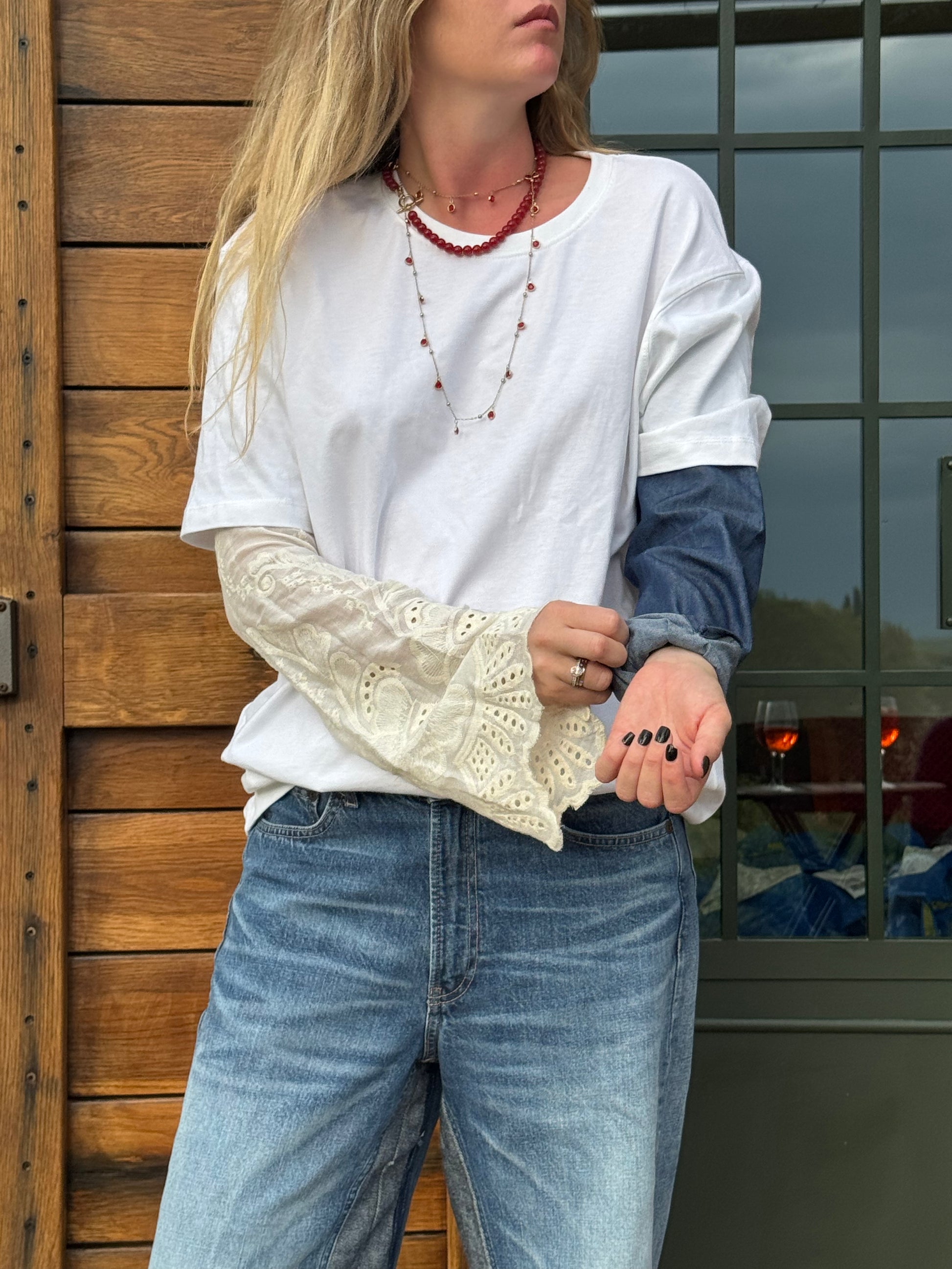 maglietta 100% cotone classic fit Bianca