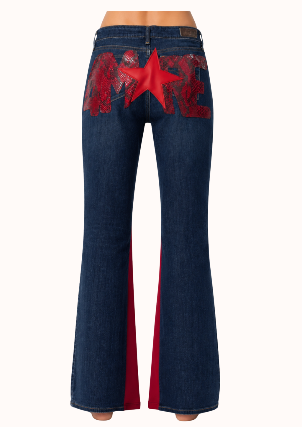 Denim pitonato AMORE