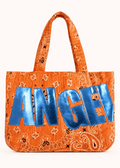 Borsa arancione angel azzurro