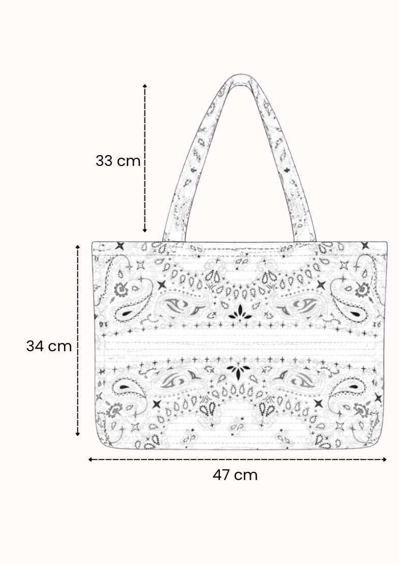 Borsa mare azzurra stella argento
