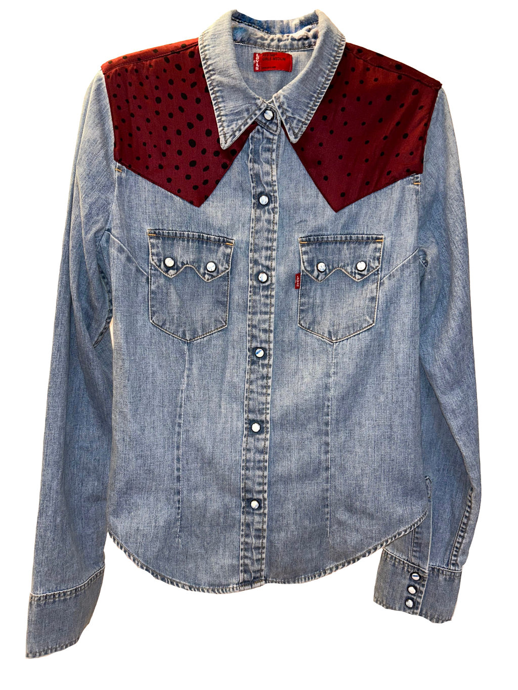 Camicia spalline bordeaux
