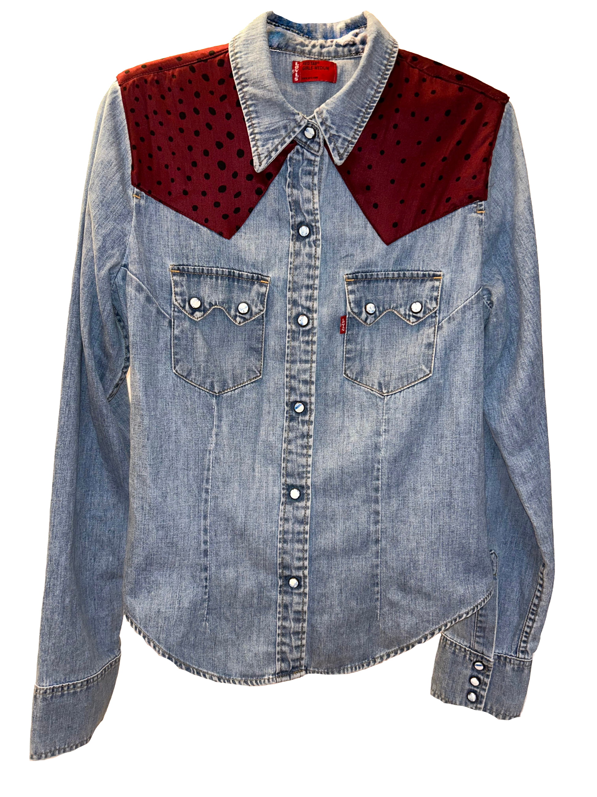 Camicia spalline bordeaux