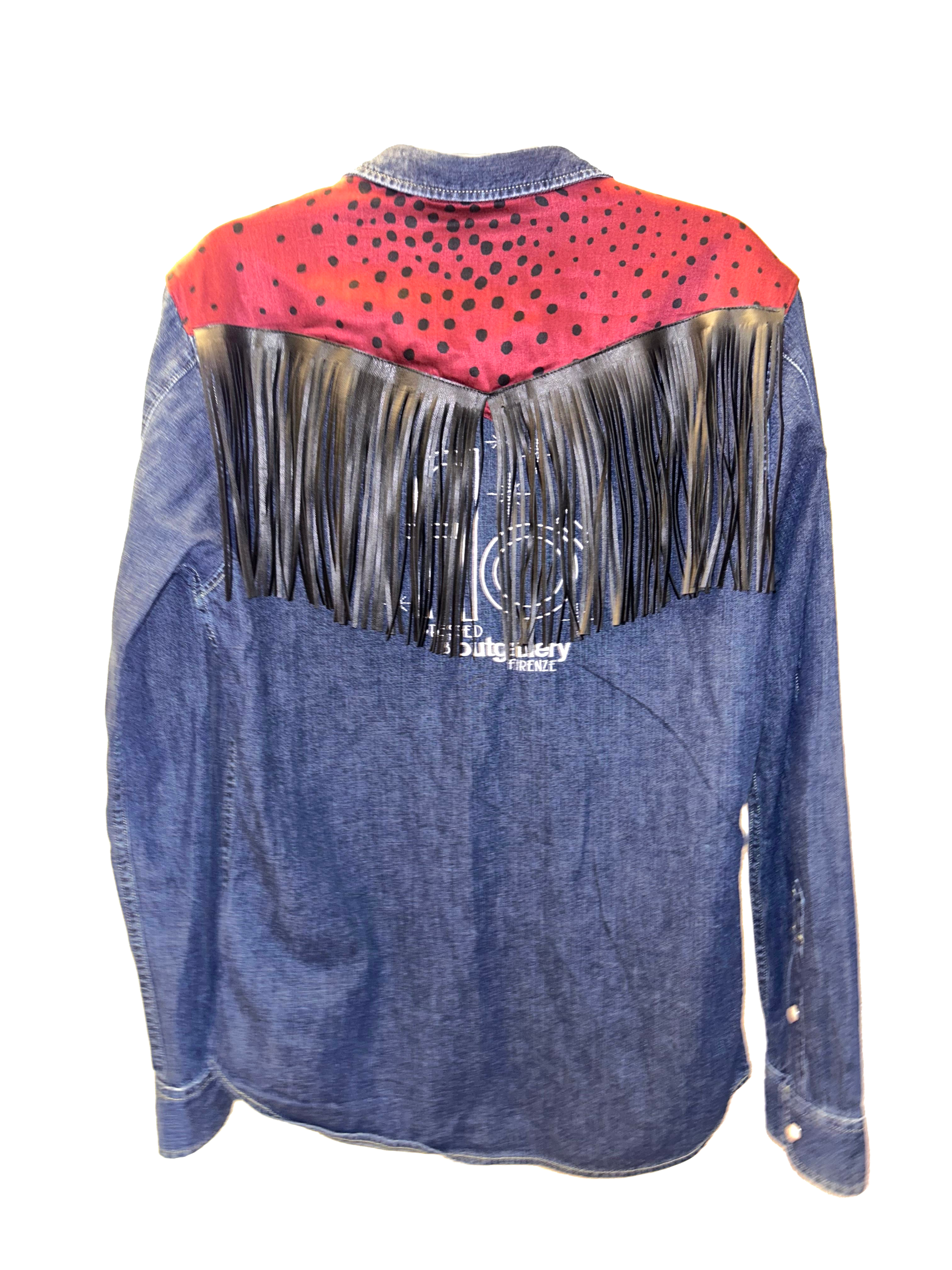 Camicia spalline bordeaux e frange II