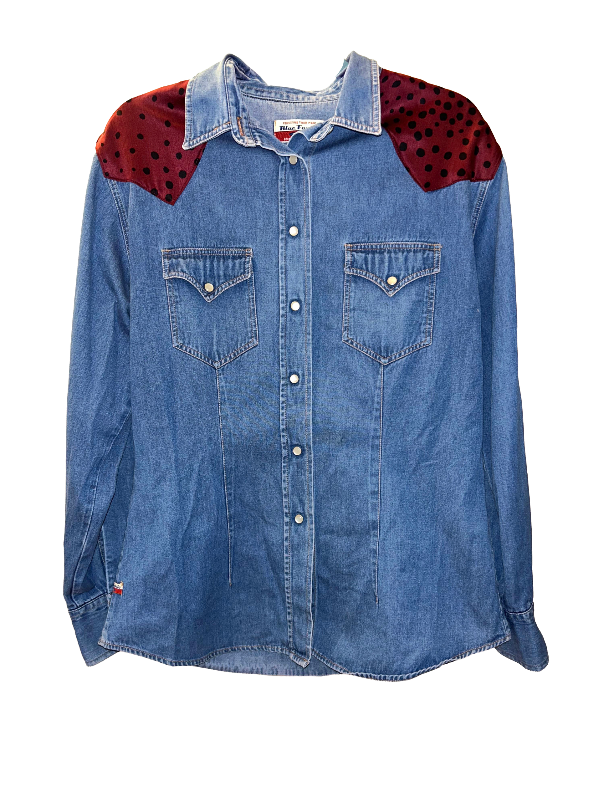 Camicia spalline bordeaux II